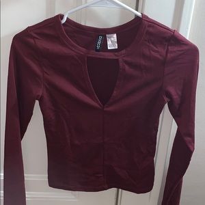 H&M Maroon Crop Top!